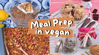 VEGANE MEAL PREP REZEPTE » Chiapudding, Keksteig, Granola & Energiebällchen │ Food Friday #178