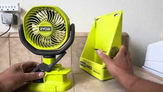 Ryobi 18V Clamp Fan - Unboxing