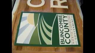 Hand Painting Logos for Buncombe County Parks, Greenways & Recreation Services