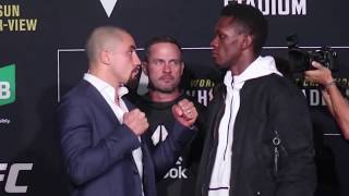 UFC 243 Media Day Face Offs Whittaker VS Adesanya