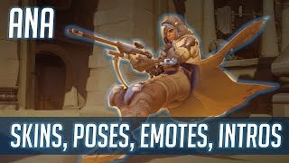 Overwatch Ana | Skins, Poses, Emotes, Highlight Intros