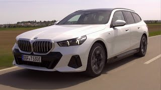 BMW 530e Touring 2024 on the road