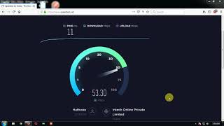 Hathway 50 Speed Test - more than 50bmps