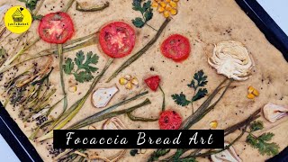 Focaccia bread art/ focaccia garden