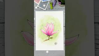 How to Draw a Magnolia 🌸 | Tutorial for Watercolor Sketching Beginners