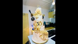 50TH BIRTHDAY CAKE DECORATION PART 1