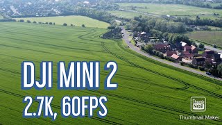 DJI MINI 2. 2.7K, 60FPS. The Barley Fields Of Lincolnshire.