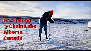 Ice Fishing @ Chain Lake Alberta, Canada