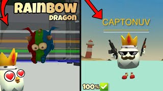 How to get rainbow dragon and big name tags in chicken gun🤩🤩|100%REAL|