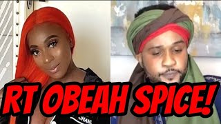 ((BREAKING))SPICE GET OBEAH LIVE. RT BOSS HOLDING DOWN HER CAREER. OMG 😲😱