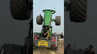 Modified John Deere Tractor Stunt || #shorts #johndeere #stunt