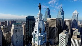 Philadelphia City Hall Aerial View by Charles Smith (DJI Point of Interest [POI])