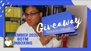 BOOK OF THE MONTH UNBOXING | GIVEAWAY | December 2020 CLOSED