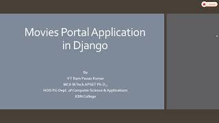 Movies Portal Application in Django #django