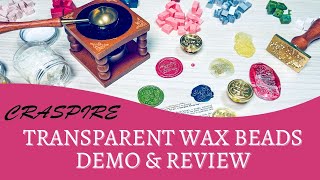 Craspire Transparent Wax Beads Demo & Review