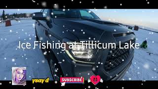 First time to try Ice Fishing at Tillicum Lake, Alberta CA + drone shots | dji mini2| ysay dale