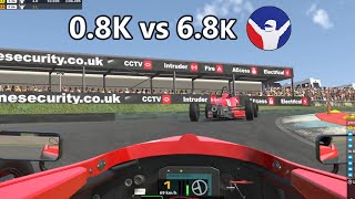 My First Race Against a Pro Driver in iRacing