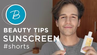 Tips for Good Sunscreen Application #shorts