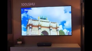 Hisense 100-Inch Laser TV (Model 100L5H) Review at CES 2023 - What You Need To Know Before You Buy.