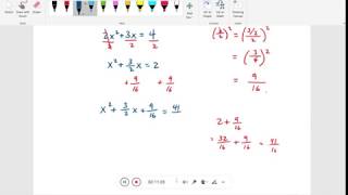 Chapter 11.2 - Solving Quadratic Equations by Completing the Square