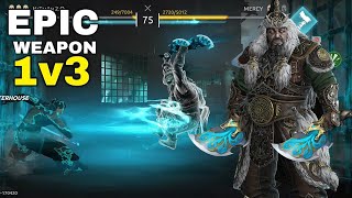 1v3🔥 EPIC and COMMON WEAPON which one good for 1v3! |butcher epic weapon shadow fight 4| butcher