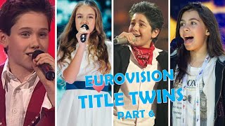 Title Twins! (Part 6) || Eurovision For Nerds