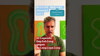 📣Dringende Empfehlung 👍🏻 von 2017⁉️ #arthrose #kniespiegelung #bmj #chiropractic #chiropractor