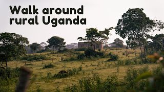 Group walk in rural Uganda