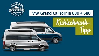 VW Grand California 600 und 680 Tipp: Was tun, wenn die Leuchten im Kühlschrank blinken?