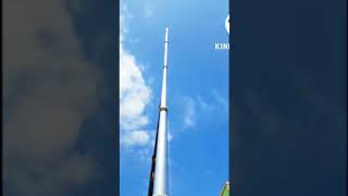 Escort 15 Ton Crane work chimney 100 Feet Hight Job #trending #tractorvideo #perumacraneservices