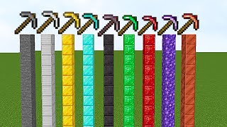 Which pickaxe is faster in Minecraft