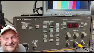 Philips PM5515 Color TV Pattern generator 1989 test teardown