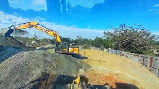 Sany SY210 Excavators Are Collecting Stones | Heavy Equipment | Construction