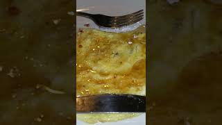 Powdered Sugar & Syrup Over Bacon Omelette Recipe Clip #powderedsugar #baconomelette #shorts