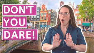 TOP 8 MISTAKES Tourists Make When Visiting Amsterdam