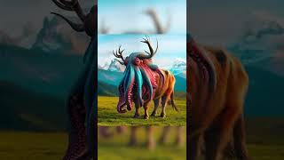 The origin of new species by AI #animal fusion #hybrids #shorts #youtubeshorts