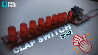 How to make clap switch | simple home automation projects | BC547