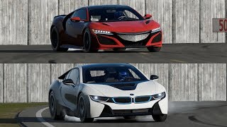 Forza 7 | NEW!  Acura NSX vs BMW i8 on Top Gear Track