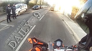 KTM Duke 125 Daily observation #9 Police, voiture accidenté, Troll face