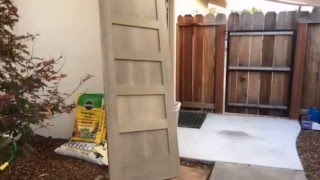 Time lapse: Drift Wood Gray on Hard Maple Door with Reclamation