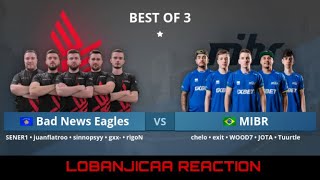 Lobanjicaa React To Bad News Eagles vs MIBR | Last Map Vertigo | PGL MAJOR