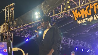 In Form King Paluta storms Accra Mall with a Massive performance at the Young and Free Festival 2024