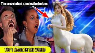 The crazy talent shocks the judges with half human half horse wins the Golden Buzzer | AGT 2024