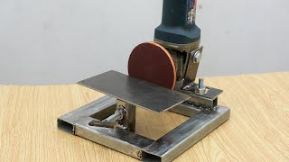 Idea of Making A Stand For Angle Grinder - Useful Grinding Machine