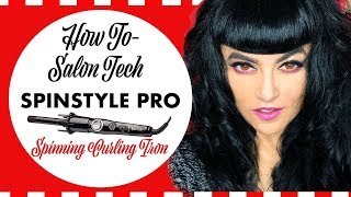 HOW TO | USE A SPINNING CURLING IRON | SPINSTYLE PRO | SALON TECH | CREATE CURLS | FAST CURLS