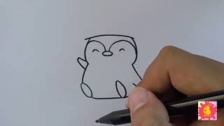 How to Draw Cute Penguin