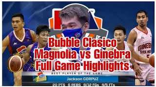 Magnolia vs Ginebra PBA Bubble Clasico (October 25, 2020)