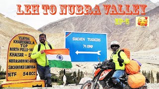 Leh to Nubra Valley | Hunder | Diskit Monestry | Delhi to Ladakh Bike Trip | Ep -5