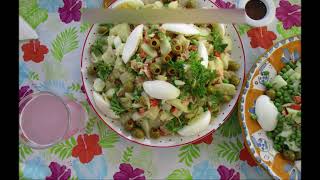 Potato salad "Gerardo" without mayonnaise. By Chef Gerardo. Quick and easy cooking.