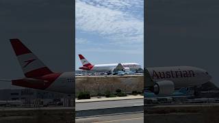 Austrian Airlines Boeing 777-200ER landing at LAX #aviation #planespotting #losangeles